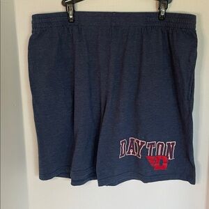 Dayton Flyers Blue Athletic Shorts  with pockets Men’s size XL
